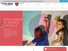Tablet Screenshot of educareartebaby.com.br